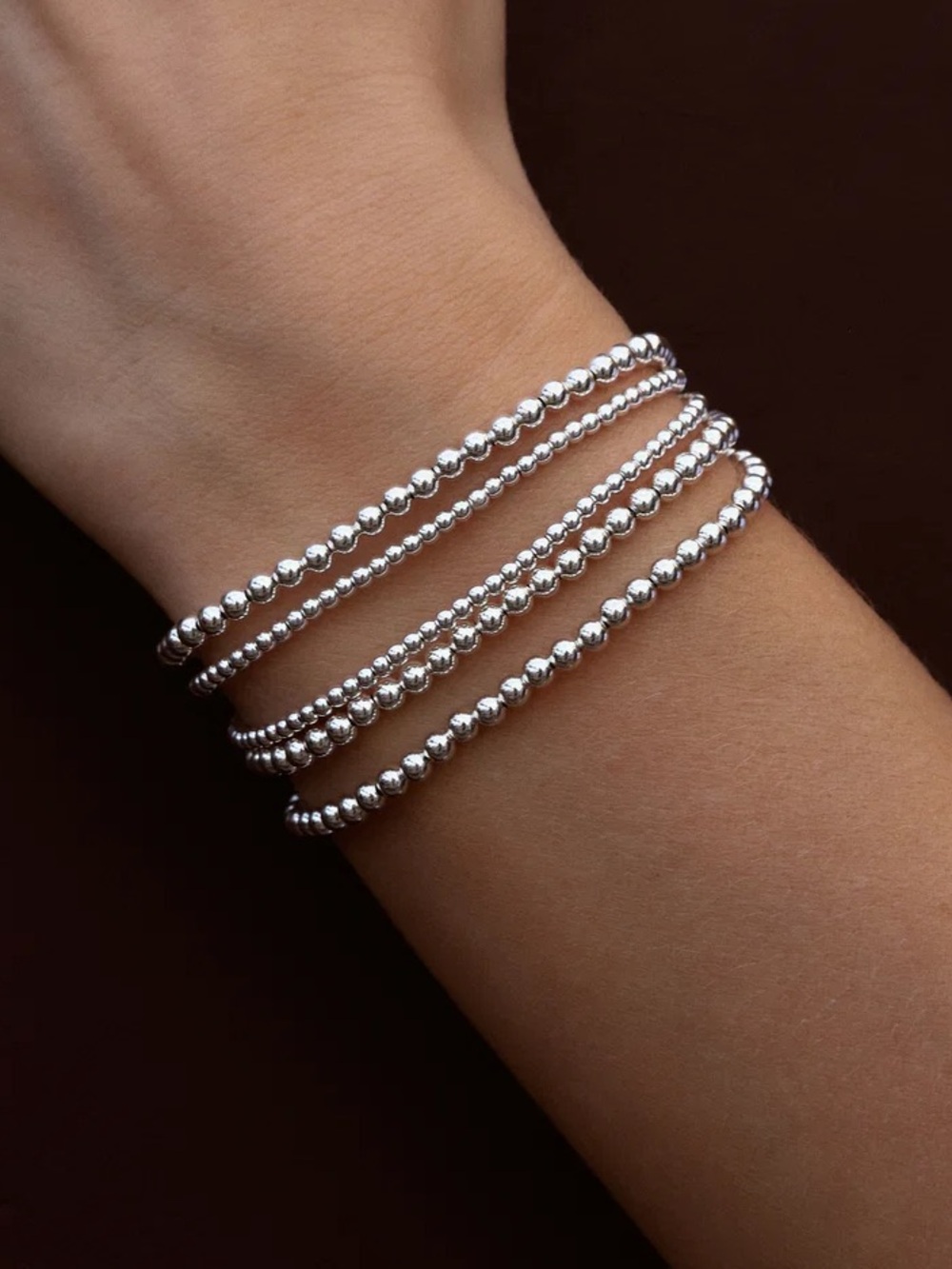 Karen Lazar 3 MM Bracelet Sterling Silver size 6.25